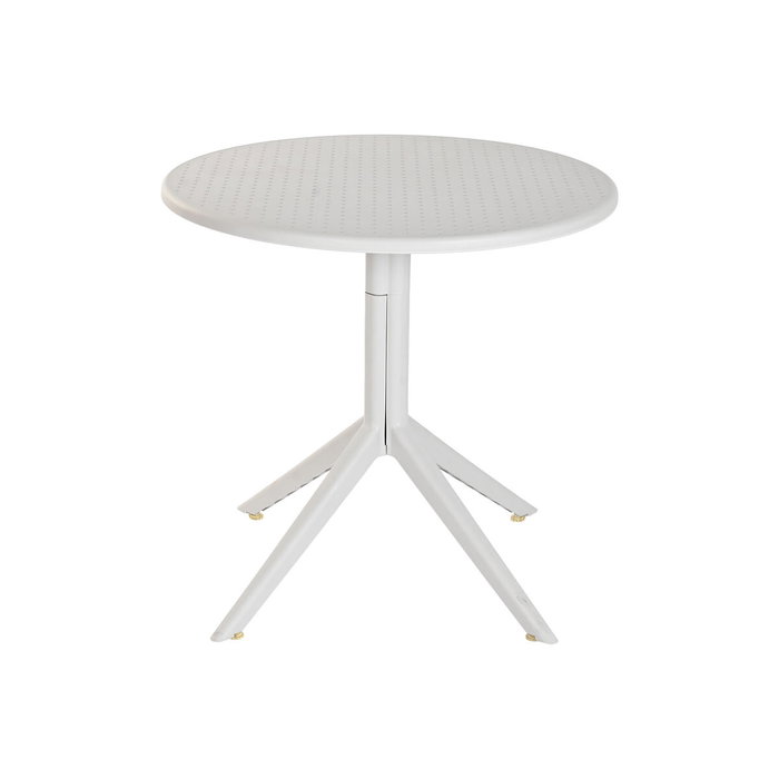 DKD Home Decor Mesa de Metal y Polipropileno Reciclado Gris 80x80x75 DKD Home Decor Mesa de Metal y Polipropileno Reciclado Gris 80x80x75