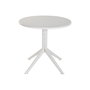 DKD Home Decor Mesa de Metal y Polipropileno Reciclado Gris 80x80x75