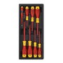 Workpro Juego de 8 destornilladores aislados VDE