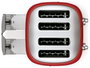 Smeg TSF03RDEU Tostadora Rojo 4 Rebanadas 50's Style 2000W