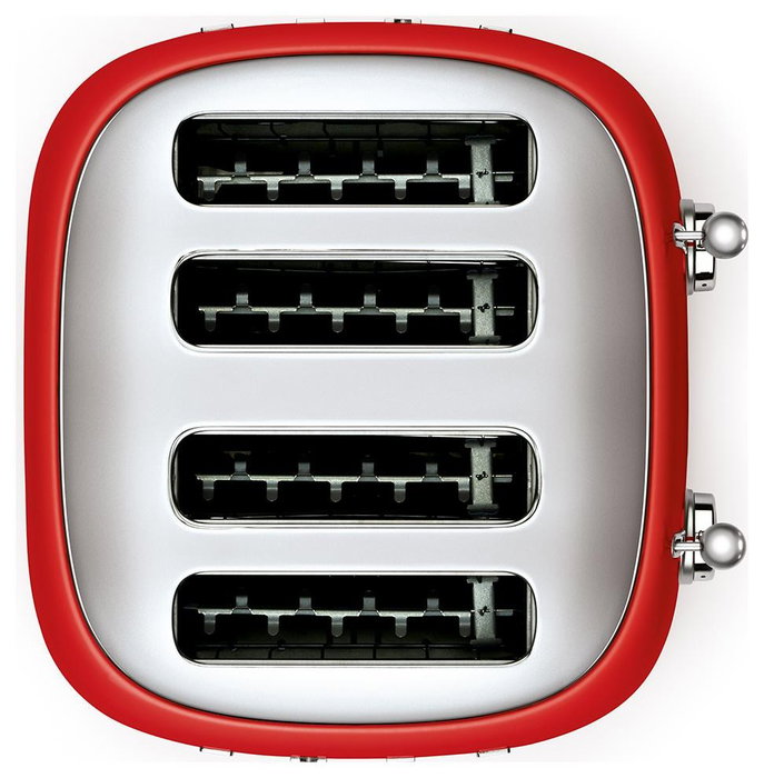 Smeg TSF03RDEU Tostadora Rojo 4 Rebanadas 50's Style 2000W Smeg TSF03RDEU Tostadora Rojo 4 Rebanadas 50's Style 2000W