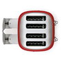 Smeg TSF03RDEU Tostadora Rojo 4 Rebanadas 50's Style 2000W