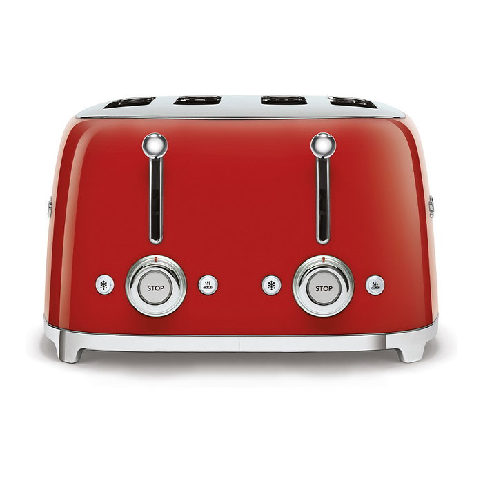 Smeg TSF03RDEU Tostadora Rojo 4 Rebanadas 50's Style 2000W Smeg TSF03RDEU Tostadora Rojo 4 Rebanadas 50's Style 2000W