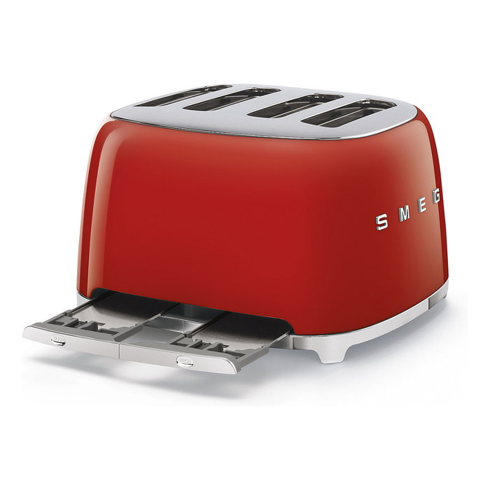 Smeg TSF03RDEU Tostadora Rojo 4 Rebanadas 50's Style 2000W Smeg TSF03RDEU Tostadora Rojo 4 Rebanadas 50's Style 2000W