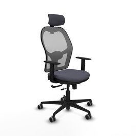PIQUERAS Y CRESPO Silla de oficina Jorquera con mecanismo Sincro/Traslack Gris