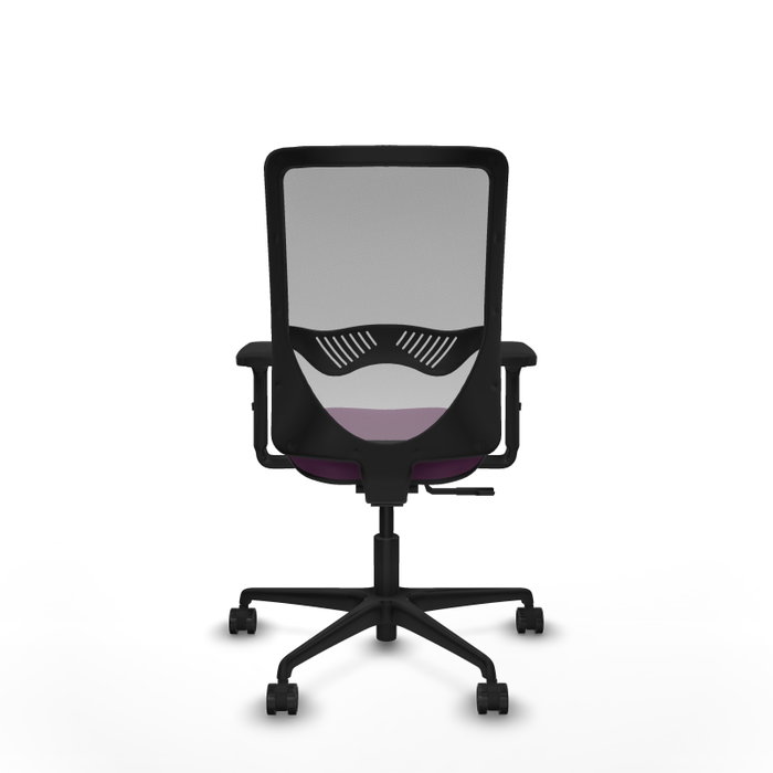 PIQUERAS Y CRESPO Silla de oficina Zulema con mecanismo Sincro, Morado y Gris