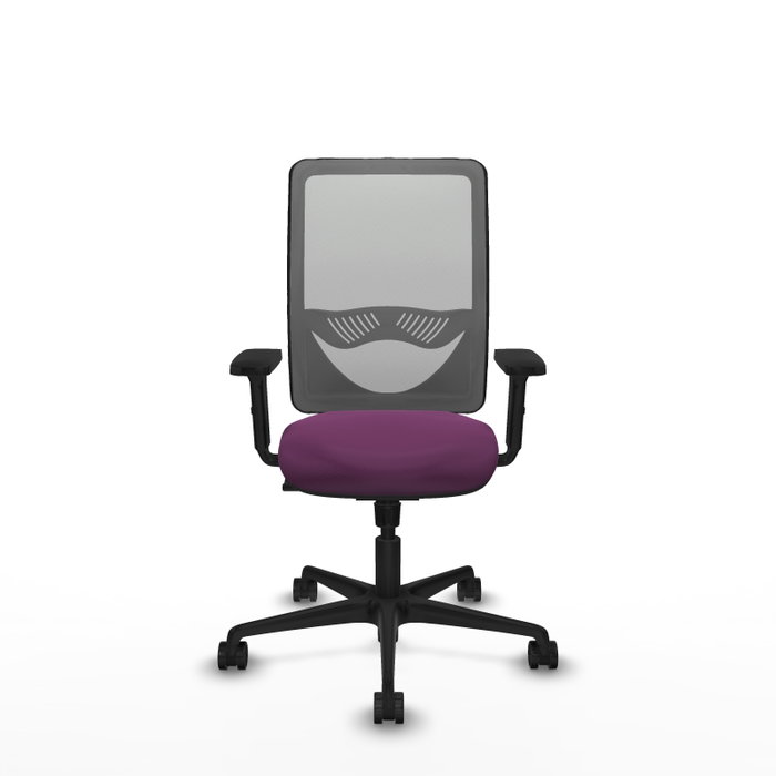 PIQUERAS Y CRESPO Silla de oficina Zulema con mecanismo Sincro, Morado y Gris