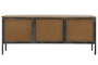 DKD Home Decor Mueble TV Madera y Metal Natural 137x40x55 cm