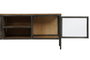 DKD Home Decor Mueble TV Madera y Metal Natural 137x40x55 cm