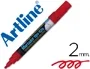 Artline EPW-4-RO Rotulador para Pizarra Negra Verde Cristal y Plástico, Tinta Roja, Bolsa 4 Unidades, Trazo 2 mm
