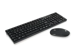 Conceptronic ORAZIO01DE Teclado QWERTZ Alemán y Ratón RF Inalámbrico Negro