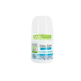 So'Bio Etic Desodorante Roll-On Tolerancia 24H Aloe 50Ml para Piel Sensible, Sin Alcohol y Sin Aluminio