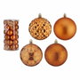 Set de Bolas de Navidad Krist+ Naranja PVC 8 cm (4 Unidades)
