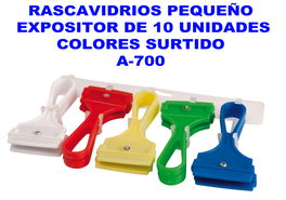 Rascavidrios Pequeño Colores Surtidos A-700 (10 unidades) SKU: B1DKQEFH42