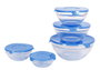 La Mediterranea Set de 5 Boles con Tapa Azul Adele