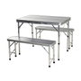 Redcliffs Conjunto de camping plegable de 3 piezas con mesa y 2 bancos