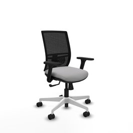 PIQUERAS Y CRESPO Silla de oficina Yunquera Gris con mecanismo Sincro