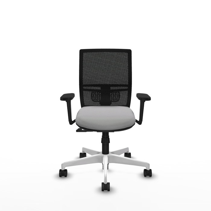 PIQUERAS Y CRESPO Silla de oficina Yunquera Gris con mecanismo Sincro
