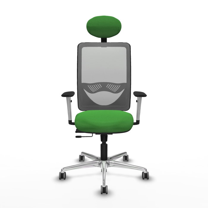 PIQUERAS Y CRESPO Silla de oficina Zulema Verde con Malla Gris