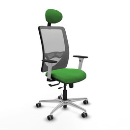 PIQUERAS Y CRESPO Silla de oficina Zulema Verde con Malla Gris