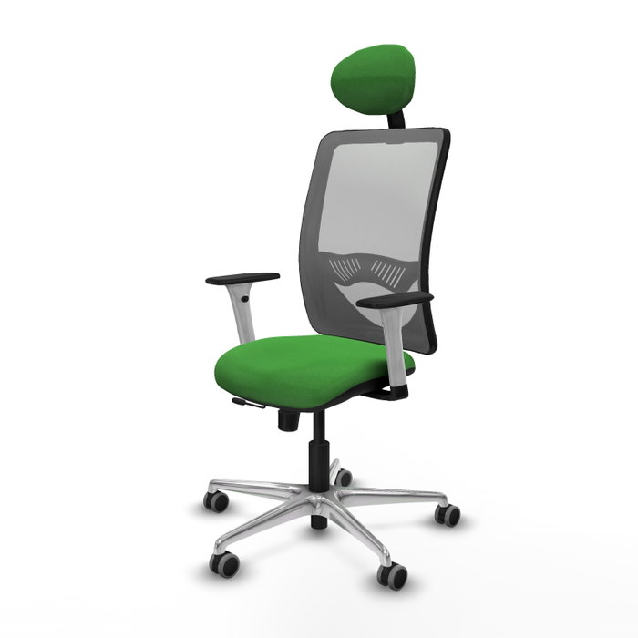 PIQUERAS Y CRESPO Silla de oficina Zulema Verde con Malla Gris