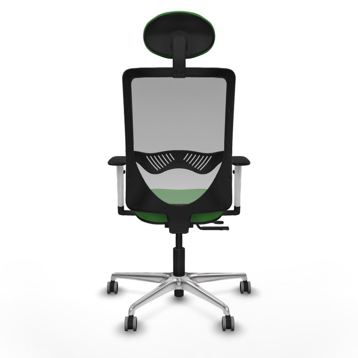 PIQUERAS Y CRESPO Silla de oficina Zulema Verde con Malla Gris