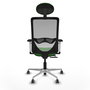 PIQUERAS Y CRESPO Silla de oficina Zulema Verde con Malla Gris