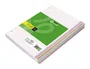 Liderpapel Recambio para carpeta A5 120 hojas 70 g/m², 4 taladros, sin márgenes, bandas de 5 colores, impresión horizontal
