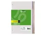 Liderpapel Recambio para carpeta A5 120 hojas 70 g/m², 4 taladros, sin márgenes, bandas de 5 colores, impresión horizontal