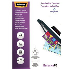 Fellowes ImageLast Fundas de Laminación A5 80 micras Brillantes 100 unidades