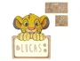 Wondee Lámpara de noche Simba personalizable de madera