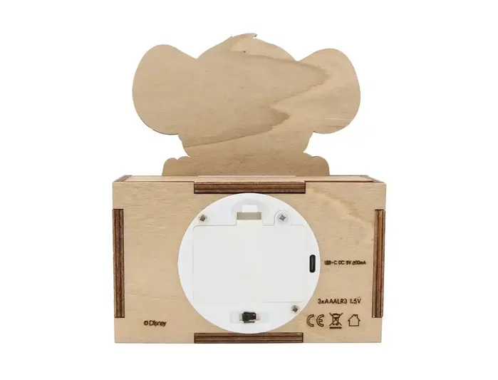 Wondee Lámpara de noche Simba personalizable de madera Wondee Lámpara de noche Simba personalizable de madera