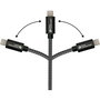 GoodConnections Cable USB-C a Lightning 0.5 m Textil Negro 18W Carga Rápida Compatible con iPhone iPad Modelo 2510-CL005S