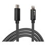 GoodConnections Cable USB-C a Lightning 0.5 m Textil Negro 18W Carga Rápida Compatible con iPhone iPad Modelo 2510-CL005S