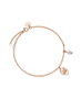 Rosefield TOC Bracelet Pearl and waved Charm RG Dorado