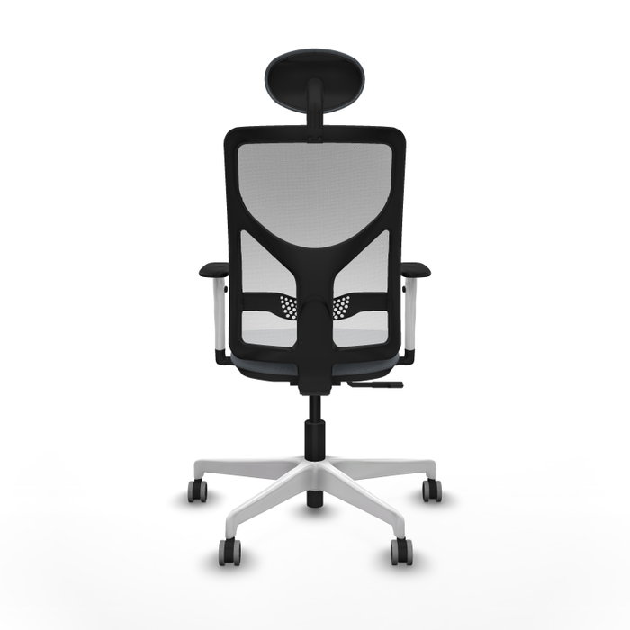 PIQUERAS Y CRESPO Silla de oficina Motilla Gris y Blanco con Mecanismo Sincro PIQUERAS Y CRESPO Silla de oficina Motilla Gris y Blanco con Mecanismo Sincro