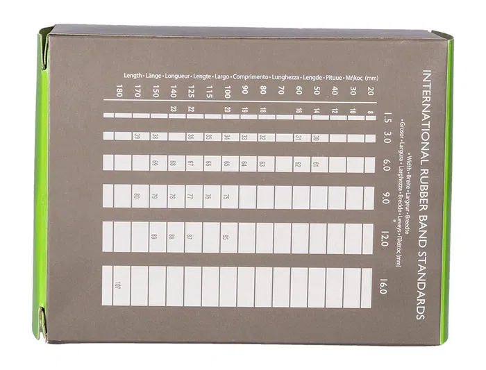 Q-connect Gomillas Elasticas Caja 100 gr Numero 33 90 x 3 mm Caucho Alta Calidad Resistencia Ancho 2 mm