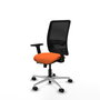 PIQUERAS Y CRESPO Silla de oficina Zulema Naranja y Negro