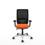 PIQUERAS Y CRESPO Silla de oficina Zulema Naranja y Negro