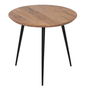 S/2 Mesa Centro Natural Madera-Metal 70 X 70 X 40 cm