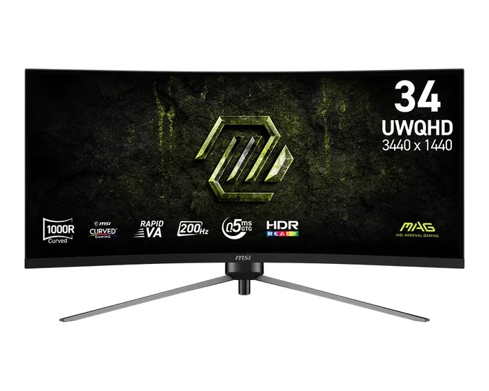 MSI MAG 345CQRF E20 Monitor Gaming Curvo 34 pulg UWQHD 200Hz MSI MAG 345CQRF E20 Monitor Gaming Curvo 34 pulg UWQHD 200Hz