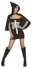 Creaciones Llopis Disfraz Skeleta Sexy Adulto Talla L
