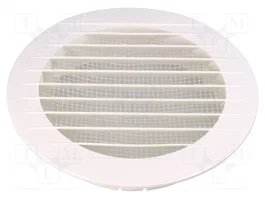 DOSPEL S.A. Rejilla de ventilación blanca Ø133x26mm