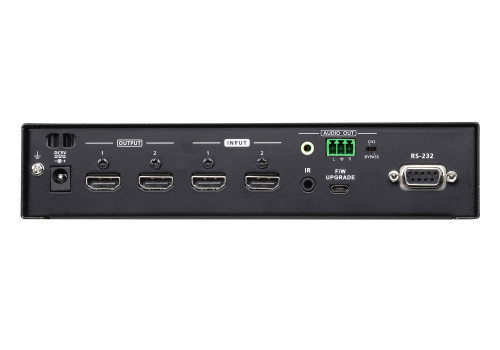 Aten Switch Matriz HDMI 4K 2x2 VM0202HB-AT-G con Desincrustador de Audio 4096x2160@60Hz HDR 18Gbps