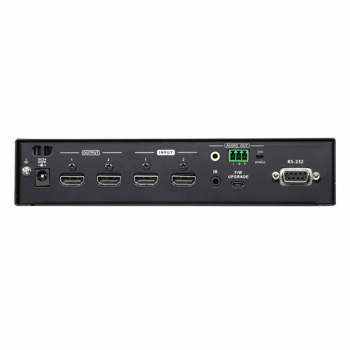 Aten VM0202HB Switch de Matriz HDMI 4K Real 2 x 2 con Desincrustador de Audio