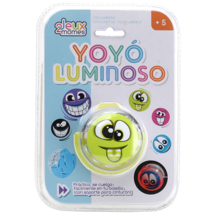 Jeux 2 momes Yoyó Luminoso Seche Pleure con Caras Divertidas y Soporte para Cinturón Jeux 2 momes Yoyó Luminoso Seche Pleure con Caras Divertidas y Soporte para Cinturón