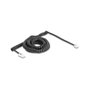 DeLOCK 88482 Cable telefónico espiral RJ11 a RJ45 10 m negro