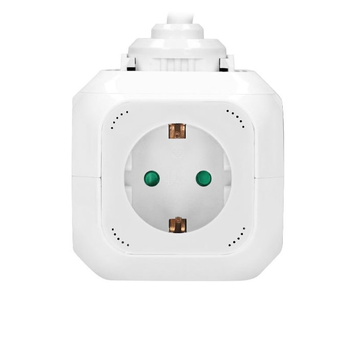 ORNO Alargadera de 1.4m con 4 tomas Schuko y 2 USB