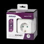 ORNO Orae13144(GS)/W Alargadera Eléctrica, 1.4 Metros con 4 Tomas Schuko y 2 Puertos USB para Carga de Móviles, Color Blanco