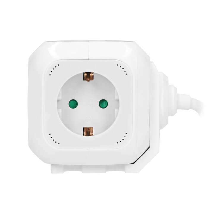 ORNO Alargadera de 1.4m con 4 tomas Schuko y 2 USB